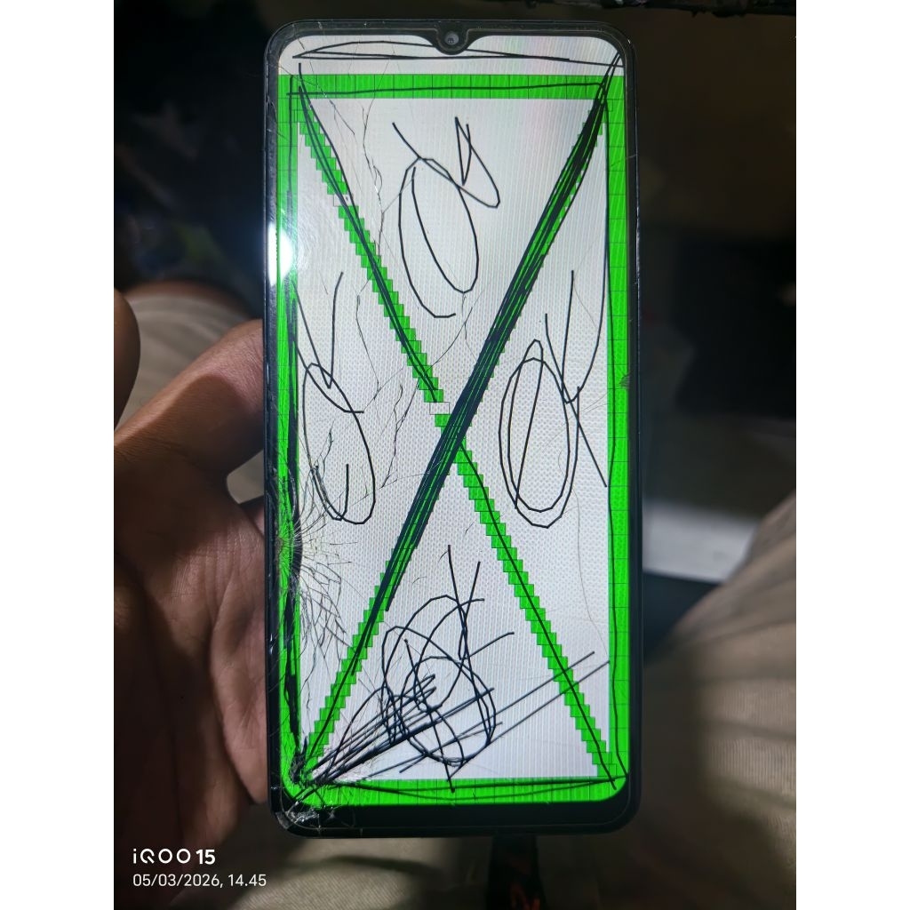 LCD Samsung A12 / A125F Original Copotan Minus