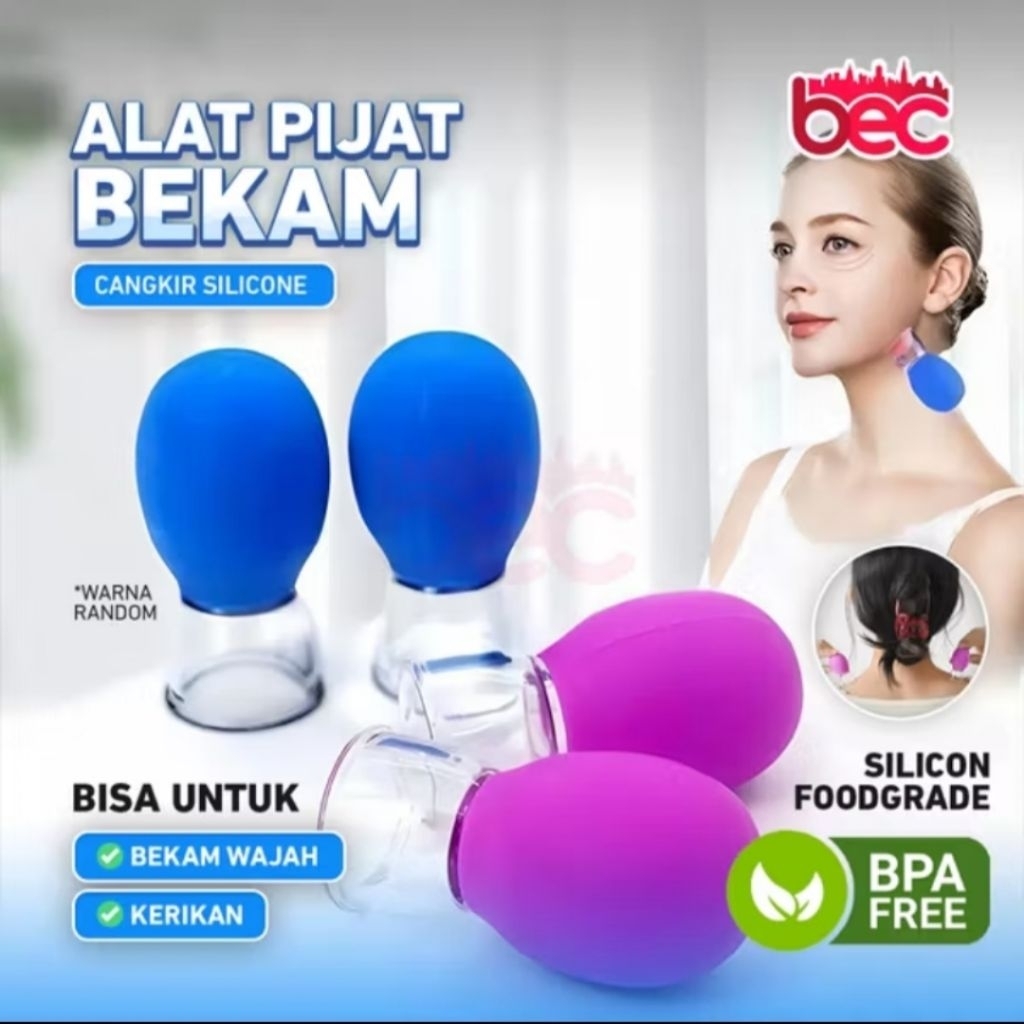 Alat Bekam Wajah-Kerokan / Alat Bekam Silikon Multifungsi Vakum Tekanan Negatif