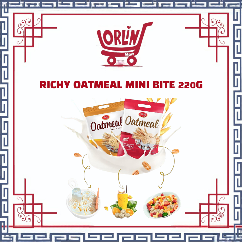 RICHY OATMEAL MINI BITE 250G / RICHY OATMEAL / OATMEAL MINI / BICSUIT OATMEAL