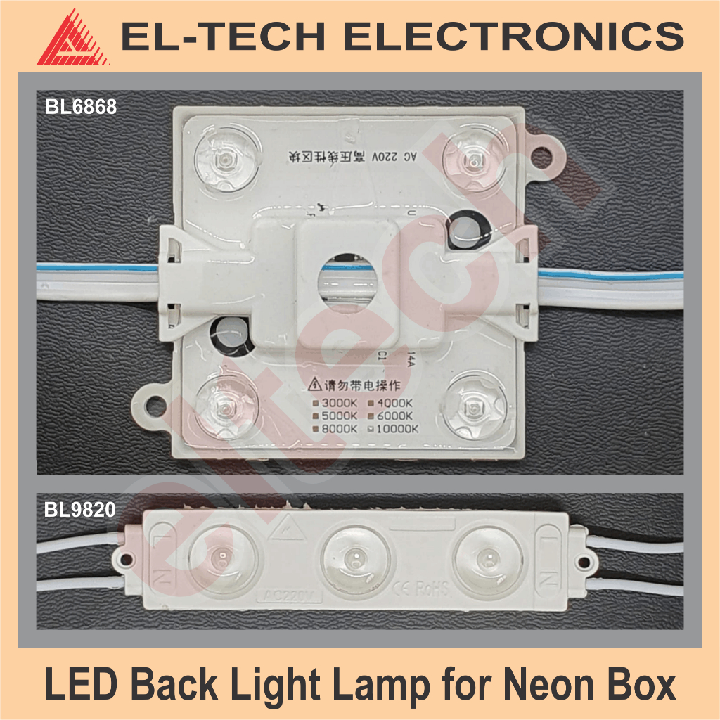 220V LED Stripe Back Light Lamp Backlight for Neon Box White Putih Lampu Latar Belakang Strip Kotak 