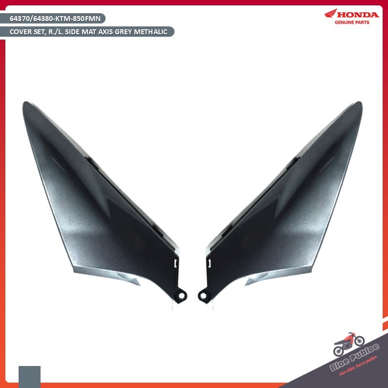 Cover Set Samping Abu-abu Honda Supra X 125 - 64370KTM850FMN - 64380KTM850FMN - COVER SET, R. SIDE M