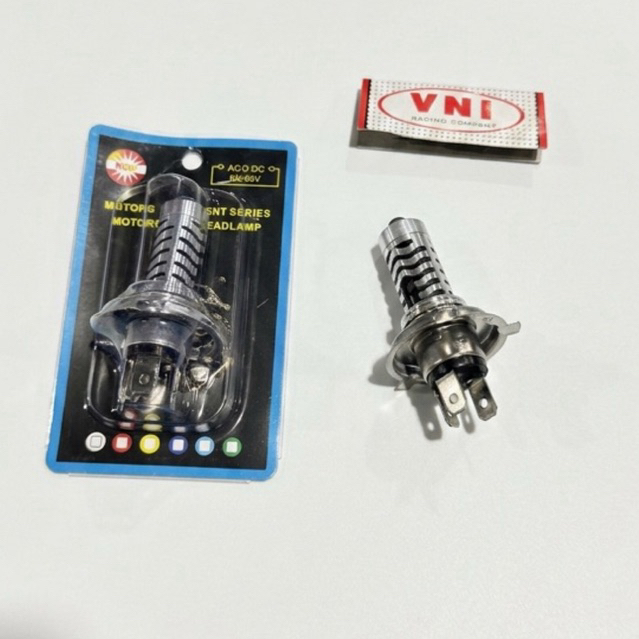 Bohlam Depan Vixion H4 Laser Nyala 2warna Kuning dan Putih