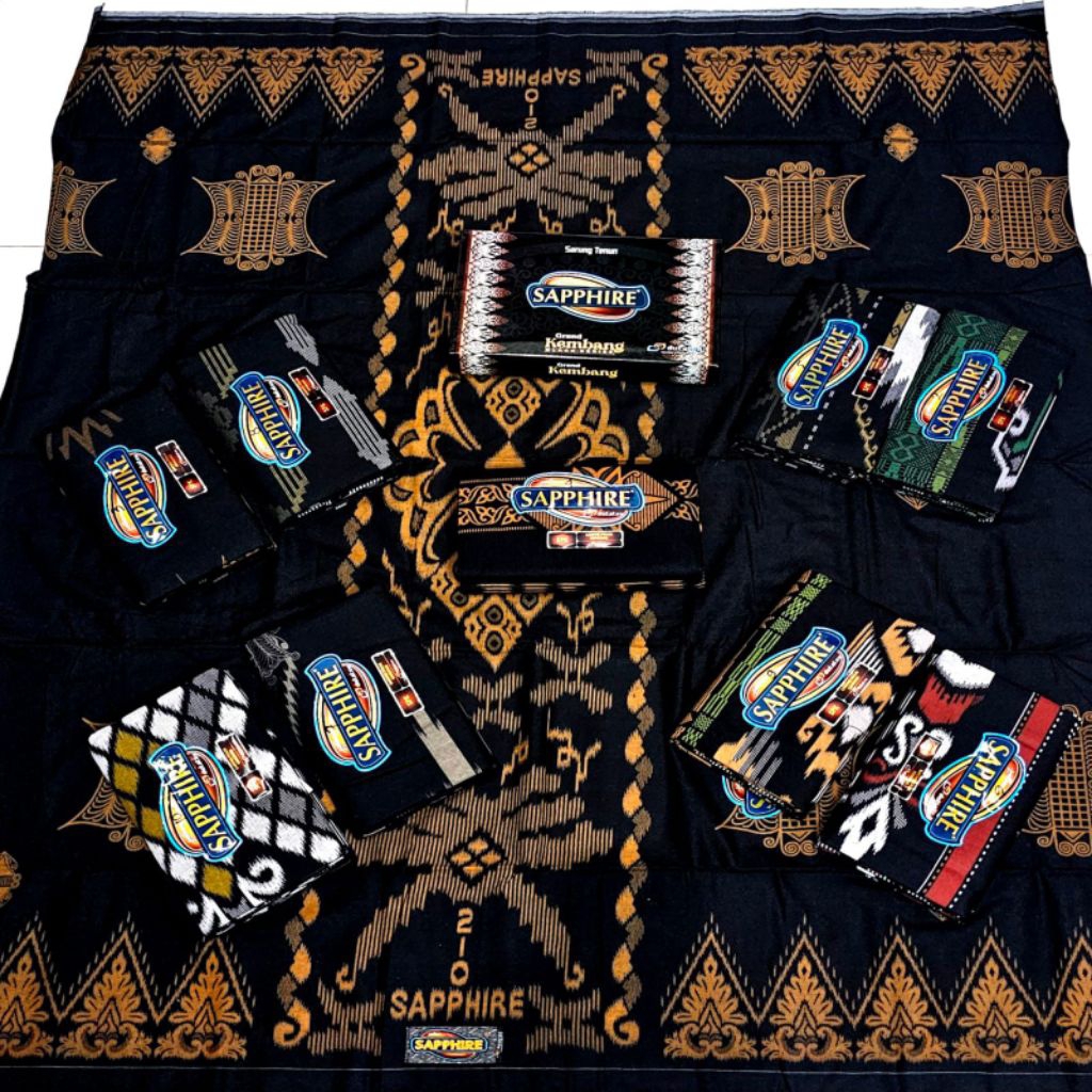 Sarung Sapphire Kembang Hitam type spk