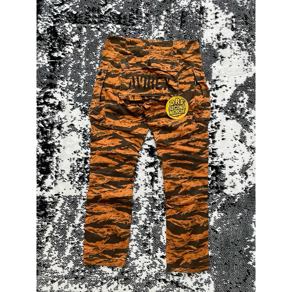 RARE Avirex Camo Tiger stripe Monkey Cargo Pants Size 32