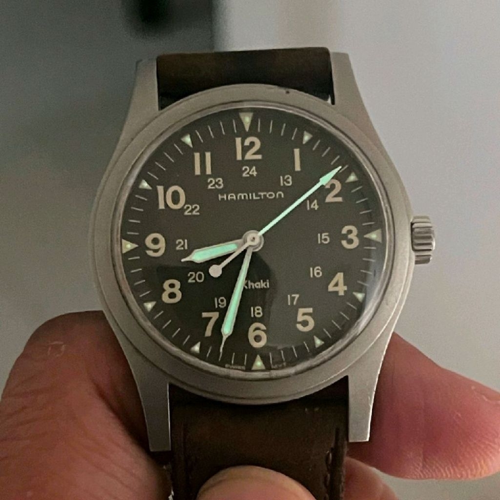 Hamilton Khaki 9415A 33mm Black Dial Manual winding Men's Watch