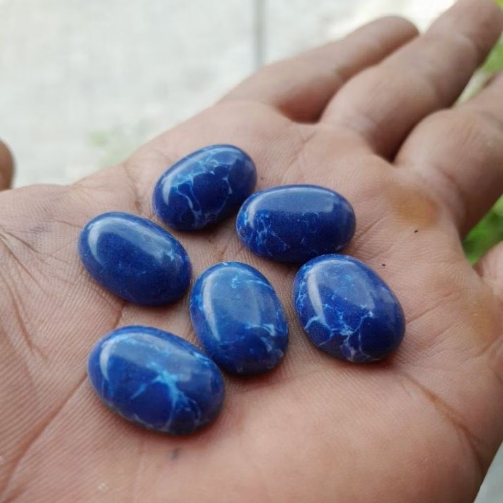 Akik pirus Turkey biru Mizone urat putih