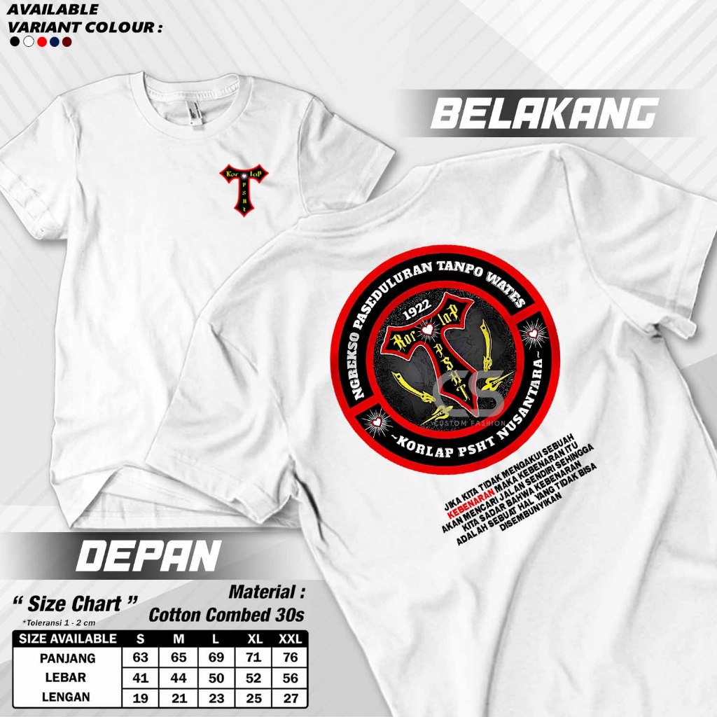 BAJU KAOS KORLAP PSHT Tshirt SILAT PSHT BAJU PSHT COCOK UNTUK PRIA DAN WANITA