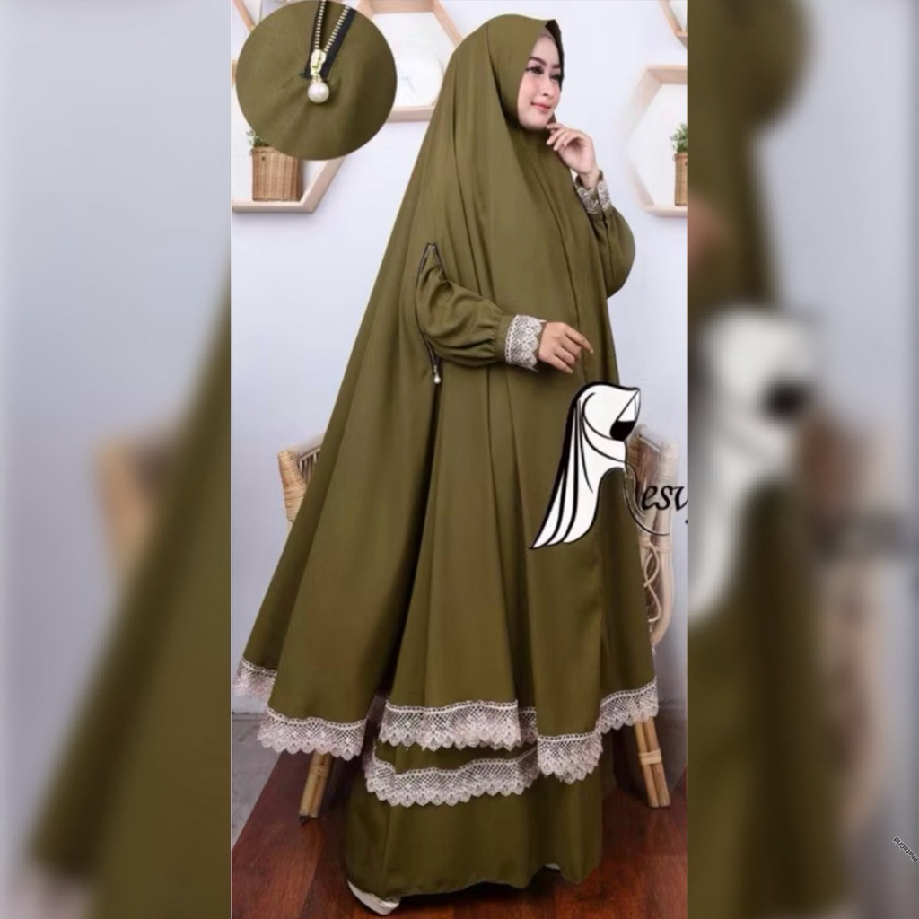 PRELOVED  SET GAMIS SYAR'I ALYA by RESVY COLLECTION