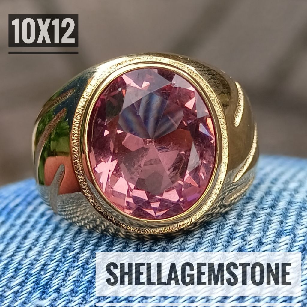 Cincin Batu Permata Zultanite Ring Titanium Minimalis