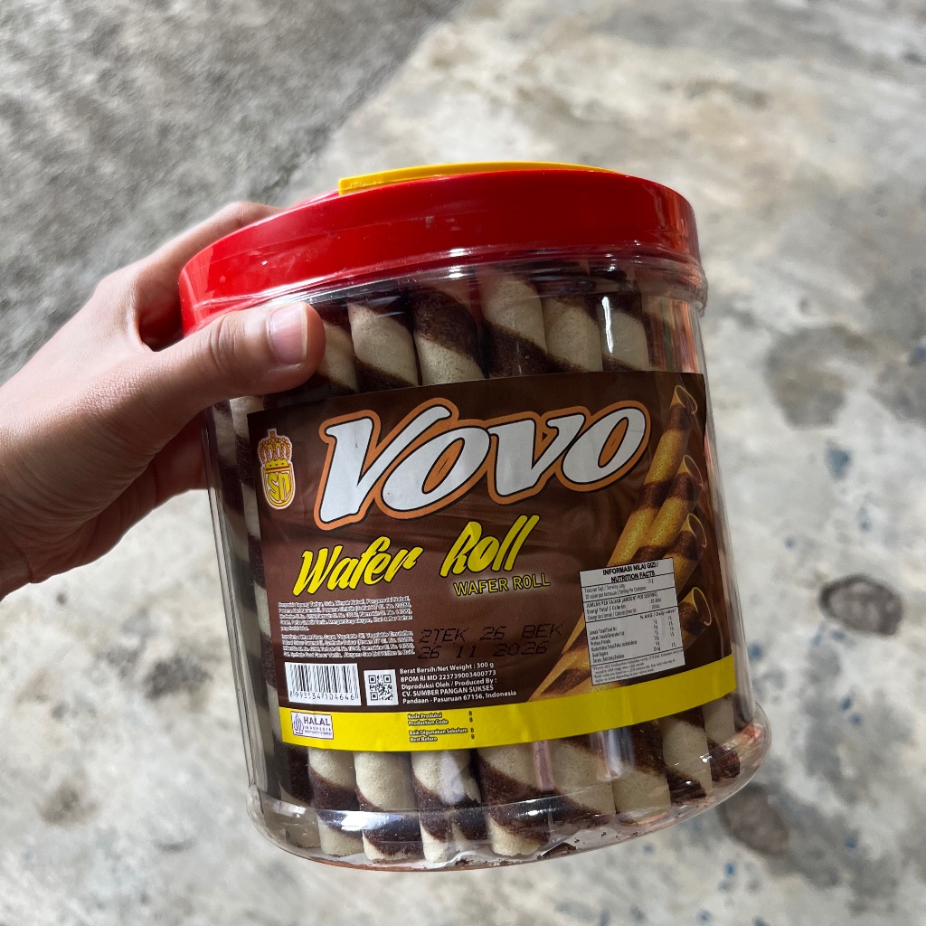 VOVO Wafer Stick Astor Cokelat 300g Rasa Cokelat astor vovo