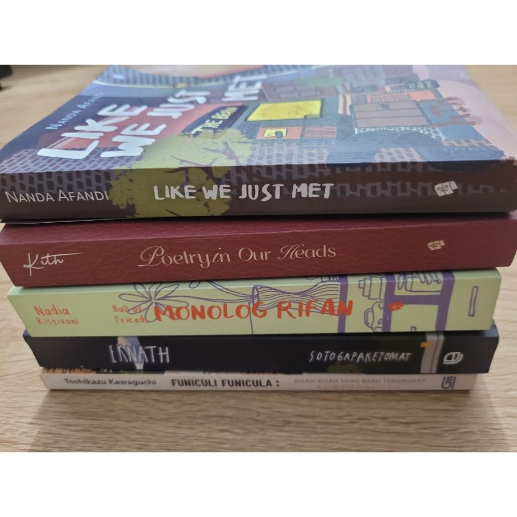 Preloved novel hall of friends | eknath | poetry in our heads |  like we just met | funiculi funicul