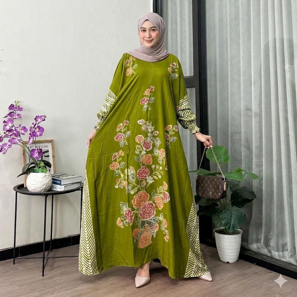 GAMIS BATIK SUPER JUMBO LD 140