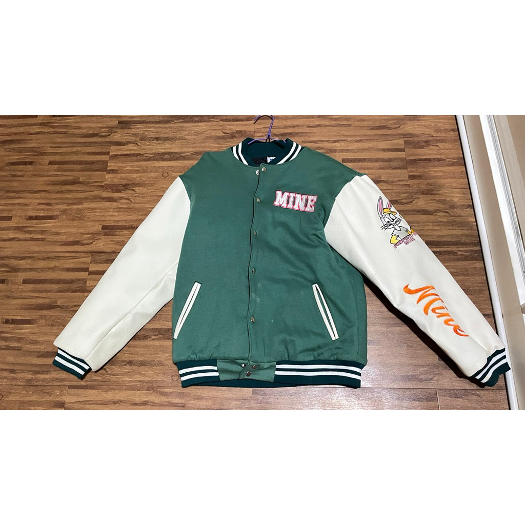 VARSITY JACKET KULIT LEATHER PRIA MINE PRELOVED