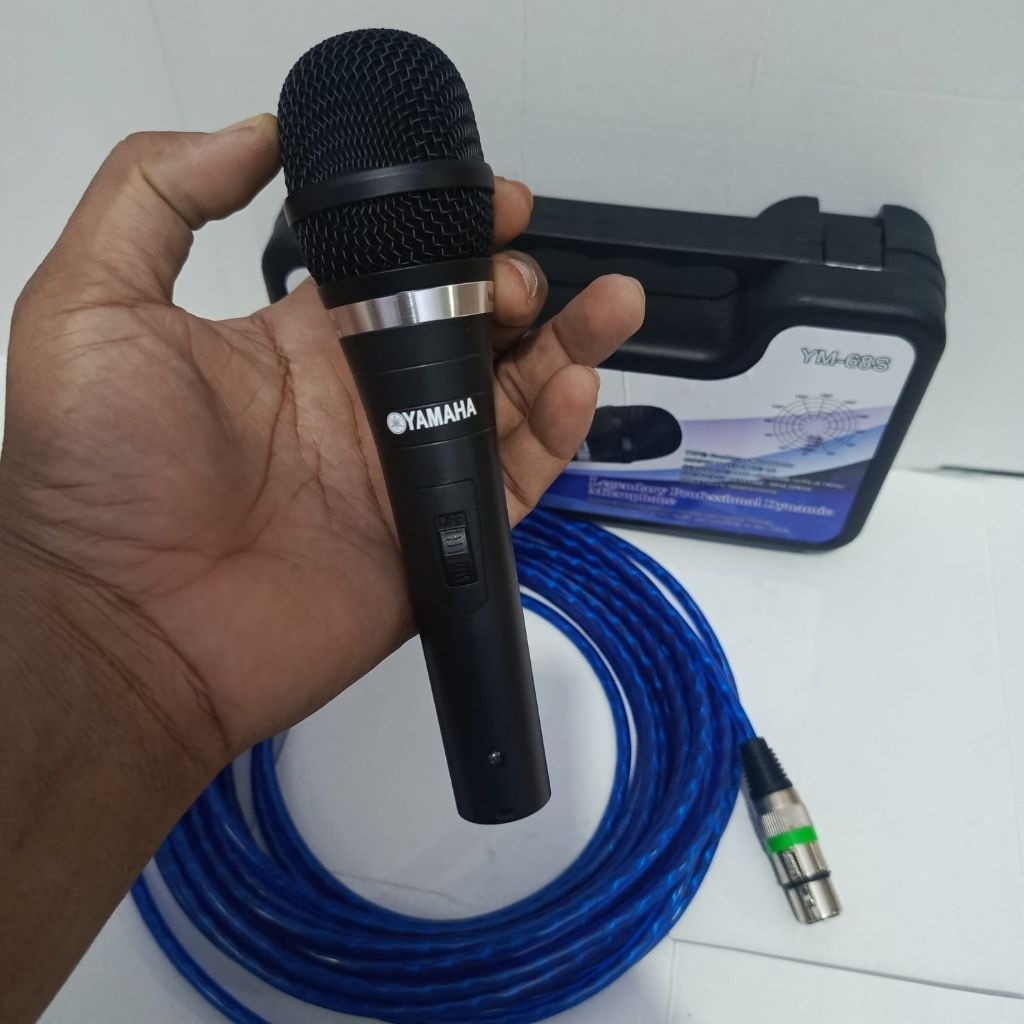 MIK YAMAHA, PANJANG KABEL -+10 METER, FUUL BESI, MIK VOCAL JERNIH PEKKA DAN LEMBUT