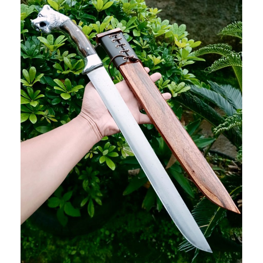 golsem pamoroan baja sangket dural motif singa 40cm
