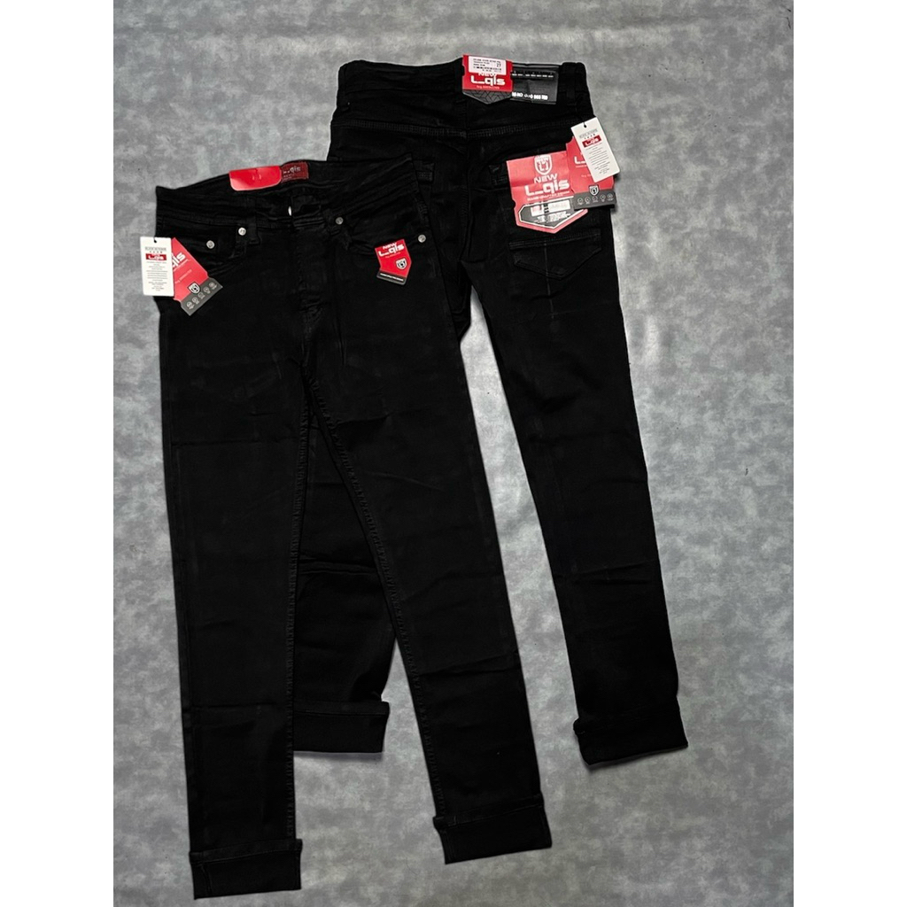 celana panjang soft jeans size 27/38 original NEW L-QIS Slimfit jeans