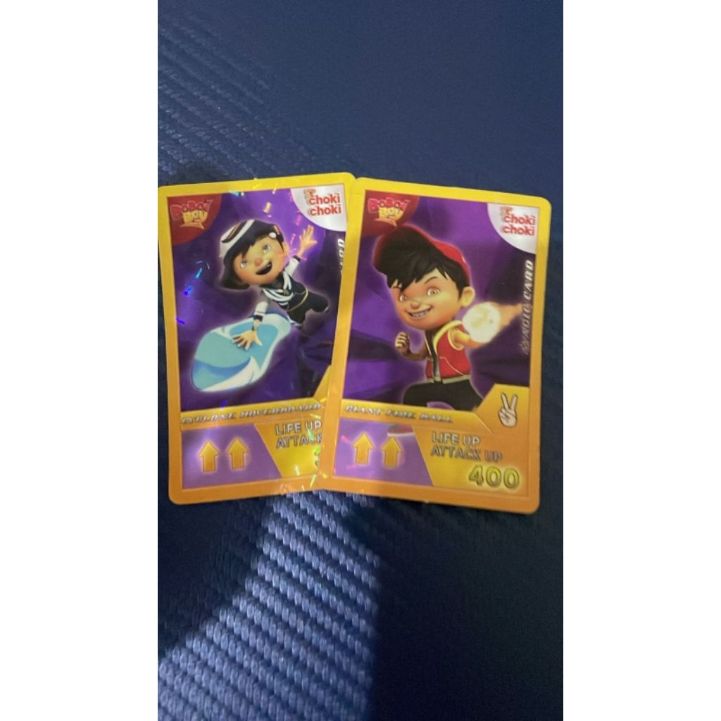 Kartu Choki Choki Boboiboy 2015 Emas Bundle Boboiboy Api Dan Taufan