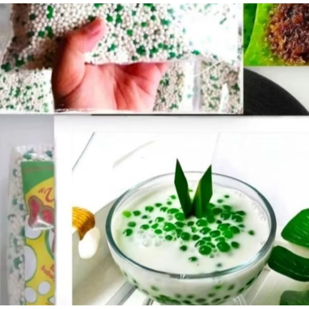 Promo Termurah 1 kg Sagu Mutiara Hijau 100% Pacar Cina, Kualitas Terbaik