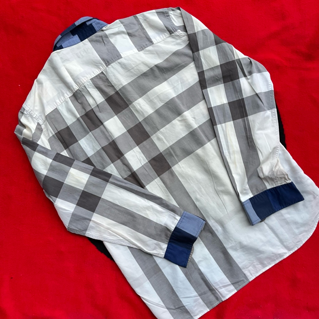 Burberry Nova Check Shirt Button