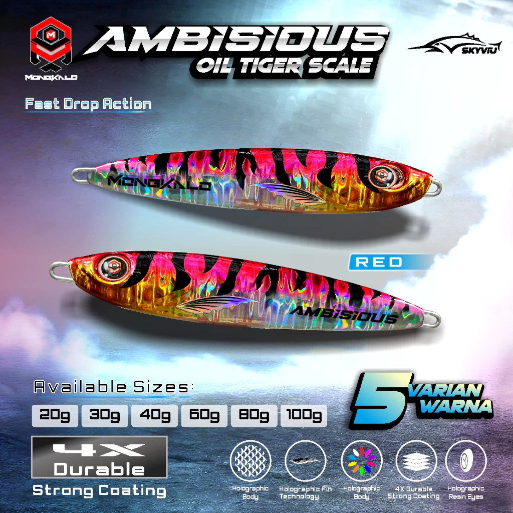 Mongkalo Ambisious Minyak noGID Tiger Candy 30 Merah