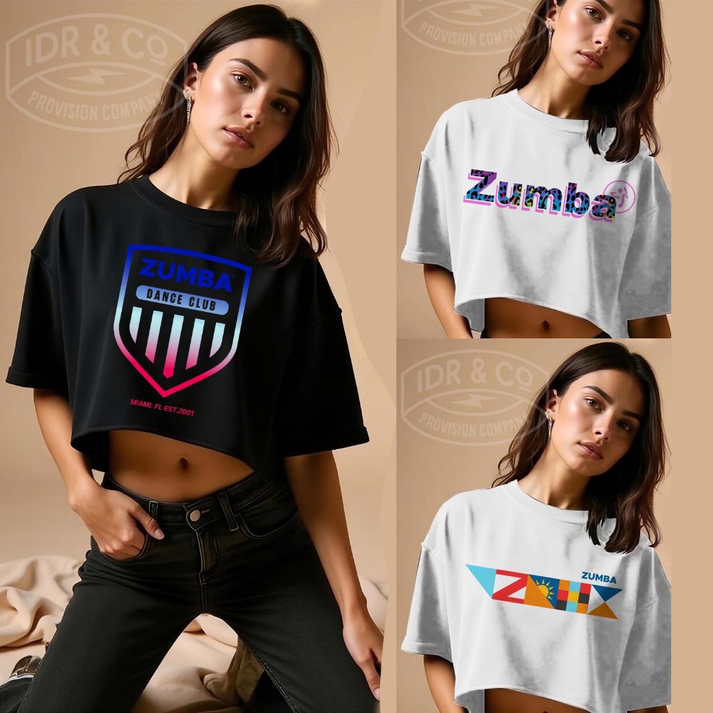 KAOS CROPTOP ZUMBA ZUMBA WEAR CROPTOP KAOS OLAHRAGA
