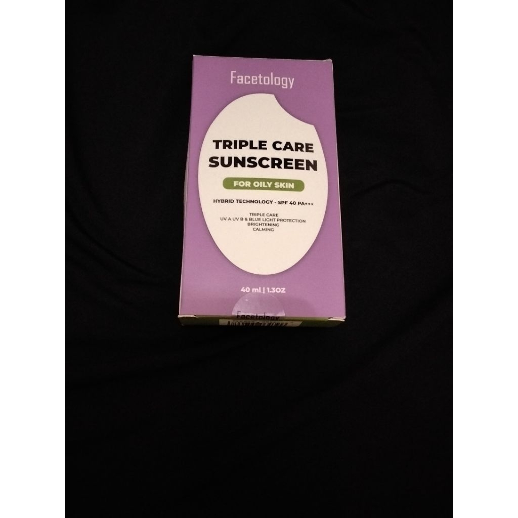 Preloved Facetology Triple Care Sunscreen For Oily Skin 40ml