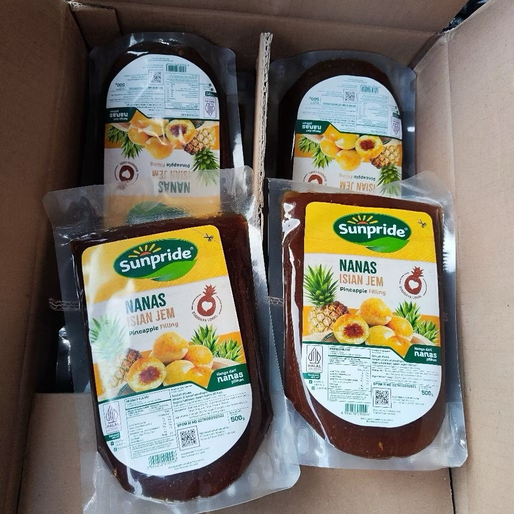 1 DUS selai nanas sunpride isi (20 pcs x 500gr) isian nastar selai nanas pilihan selai sunpride pack