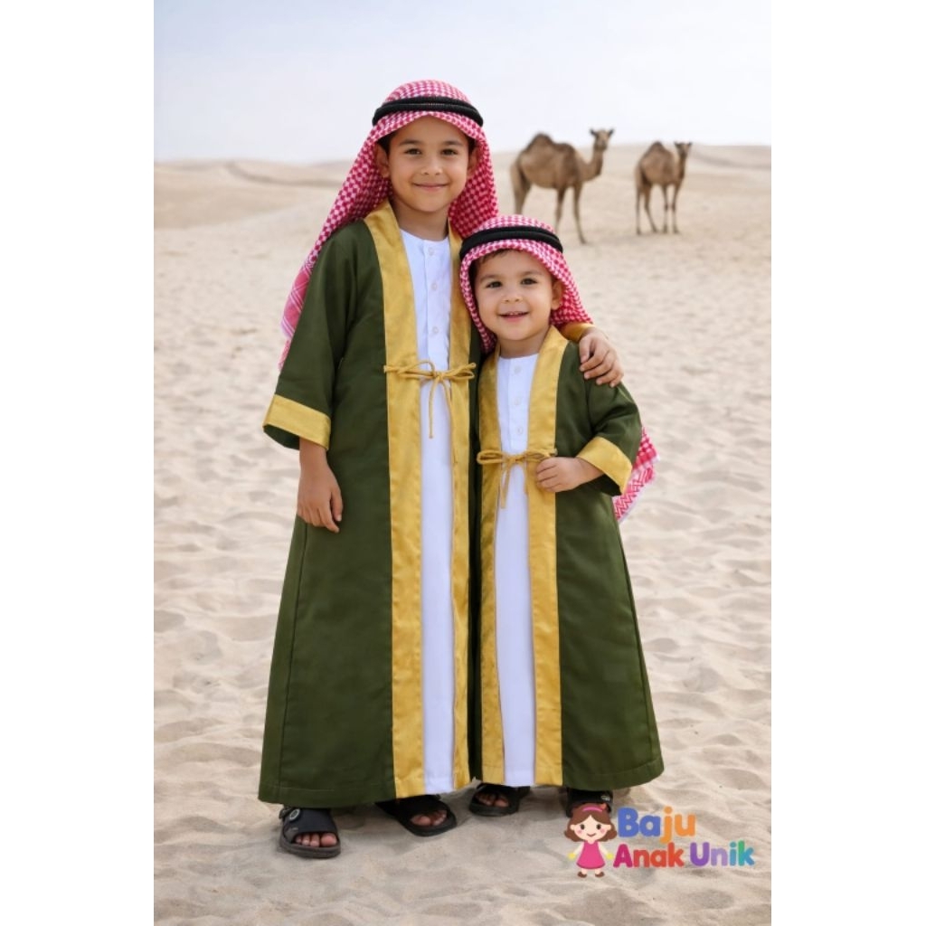 Jubah Asykar (free sorban) /jubah arab /jubah anak laki-laki / jubah sultan / jubah anak cowok / baj