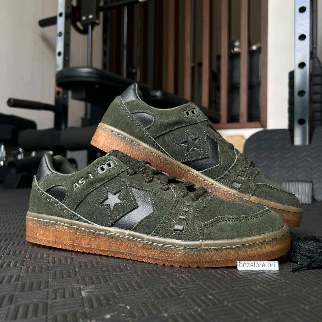 Sepatu Sneakers Pria Converse As 1 Pro Dark Green Clear Sole/Egret