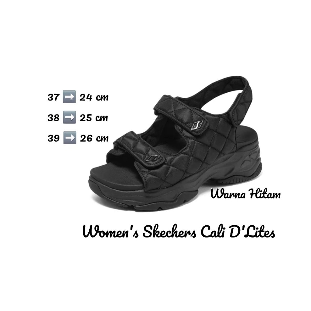 Women's Skechers Cali D'Lites 4.0 Sandals - 119849-BBK