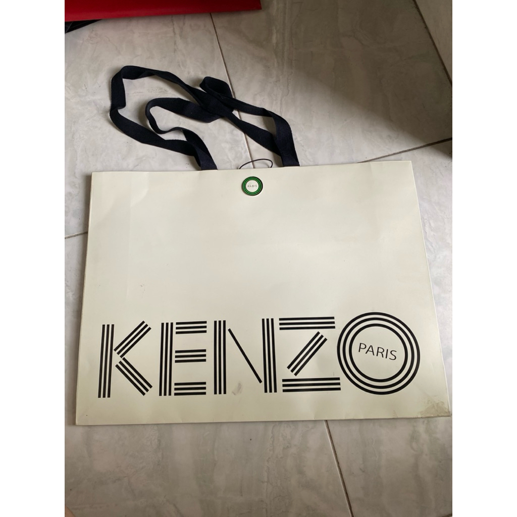 paper bag Kenzo dan Ermenegildo