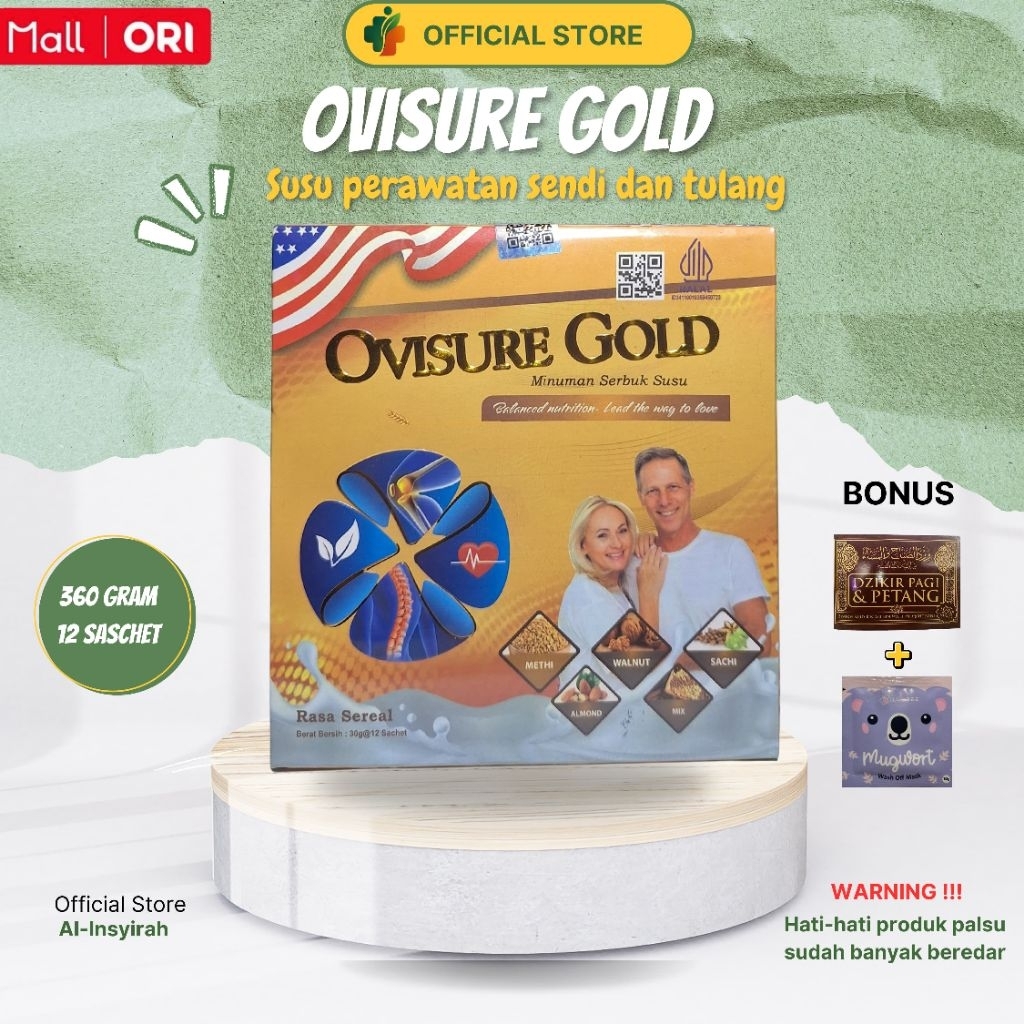 TERLARIS OVISURE GOLD SUSU / OVISURE GOLD MILK / SUSU OVISURE NYERI SENDI DAN TULANG / SUSU TULANG