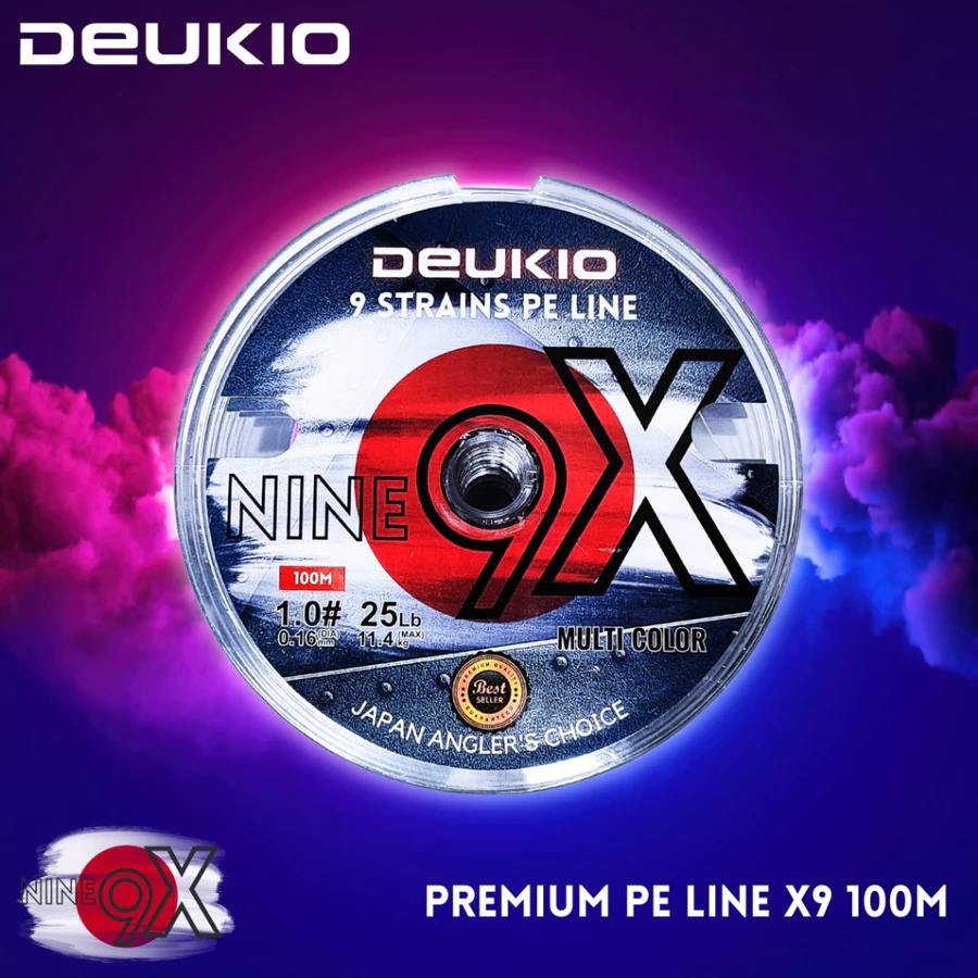 SENAR PANCING PE X9 DEUKIO NINE 50M MAX DRAG 25KG