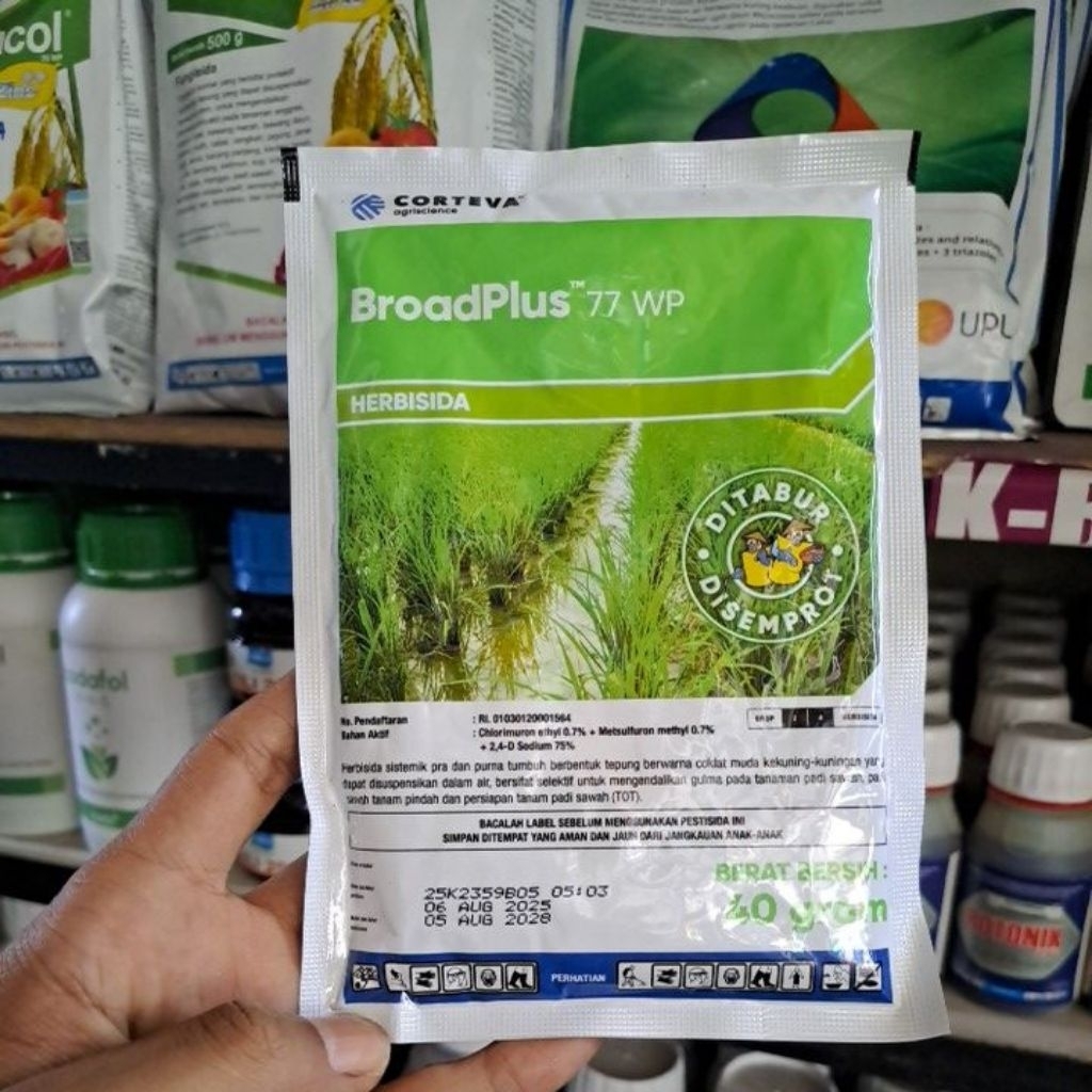 Herbisida Broadplus 77 WP 40gr Broadplus Herbisida