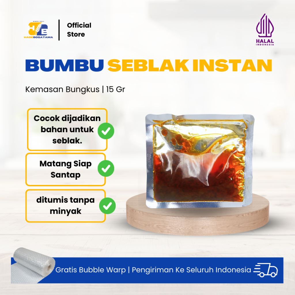 Bumbu Basah Seblak Instant 15 gr / Bumbu Seblak Sachet