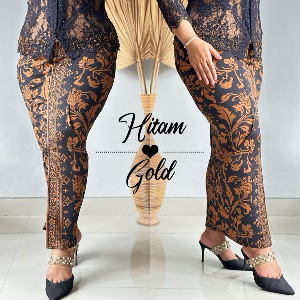 Rok Kebaya Jadi Siap Pakai Dengan Karet Rok Songket Span Kamen Bali Moscref Instan Stretch Bawahan K