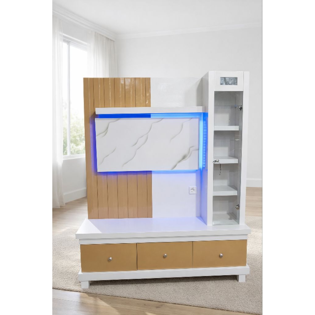 backdrop tv/pajangan tv/penutup ruangan/penyekat ruangan