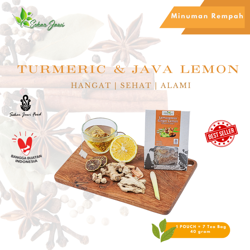 Minuman rempah | Sereh | Jahe |Lemon|  Akarapa Lemongrass Ginger Lemon