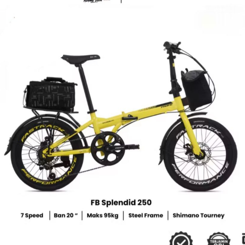 Pacific Splendid 250 Sepeda Lipat 20" Shimano 7 Speed