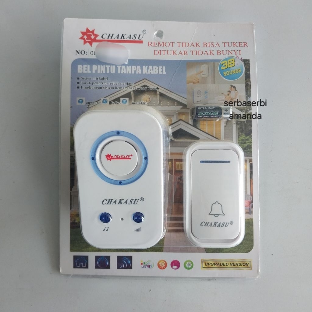 Bel Pintu Tanpa Kabel | Bel Pintu Wireless Chakasu