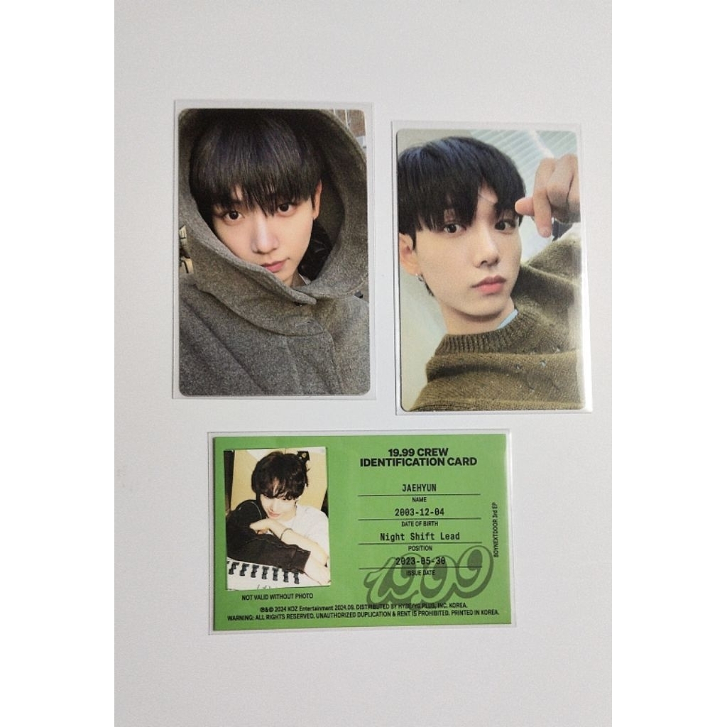 PHOTOCARD OFFICIAL BOYNEXTDOOR MYUNG JAEHYUN