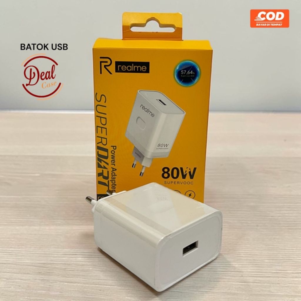 BATOK REALME 10-61113/KEPALA CHARGER 80W(POWER ADAPTER SUPER DART)