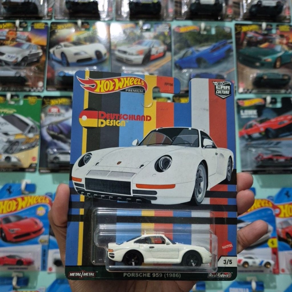 HOT WHEELS PREMIUM PORSCHE 959 WHITE