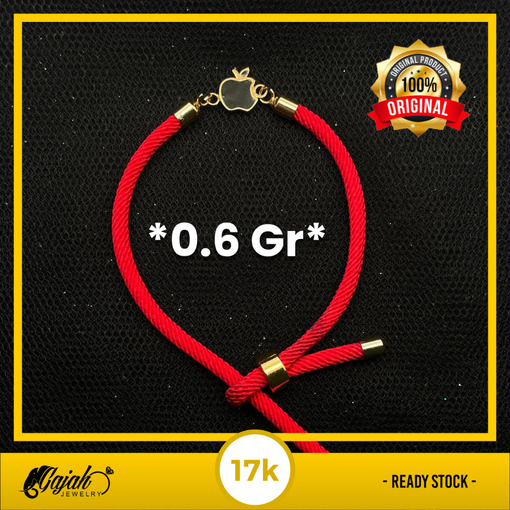 Gelang Tali Emas 17K - Toko Emas Gajah - 0.6 Gram 8454