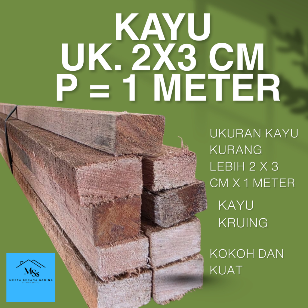 KAYU RENG 2 X 3 CM X 1 METER