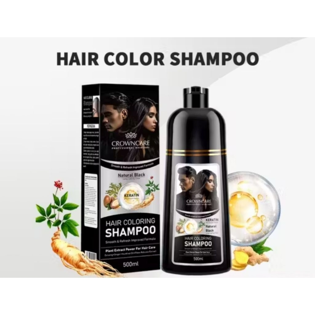 CrownCare Hair Coloring Shampoo 500ml