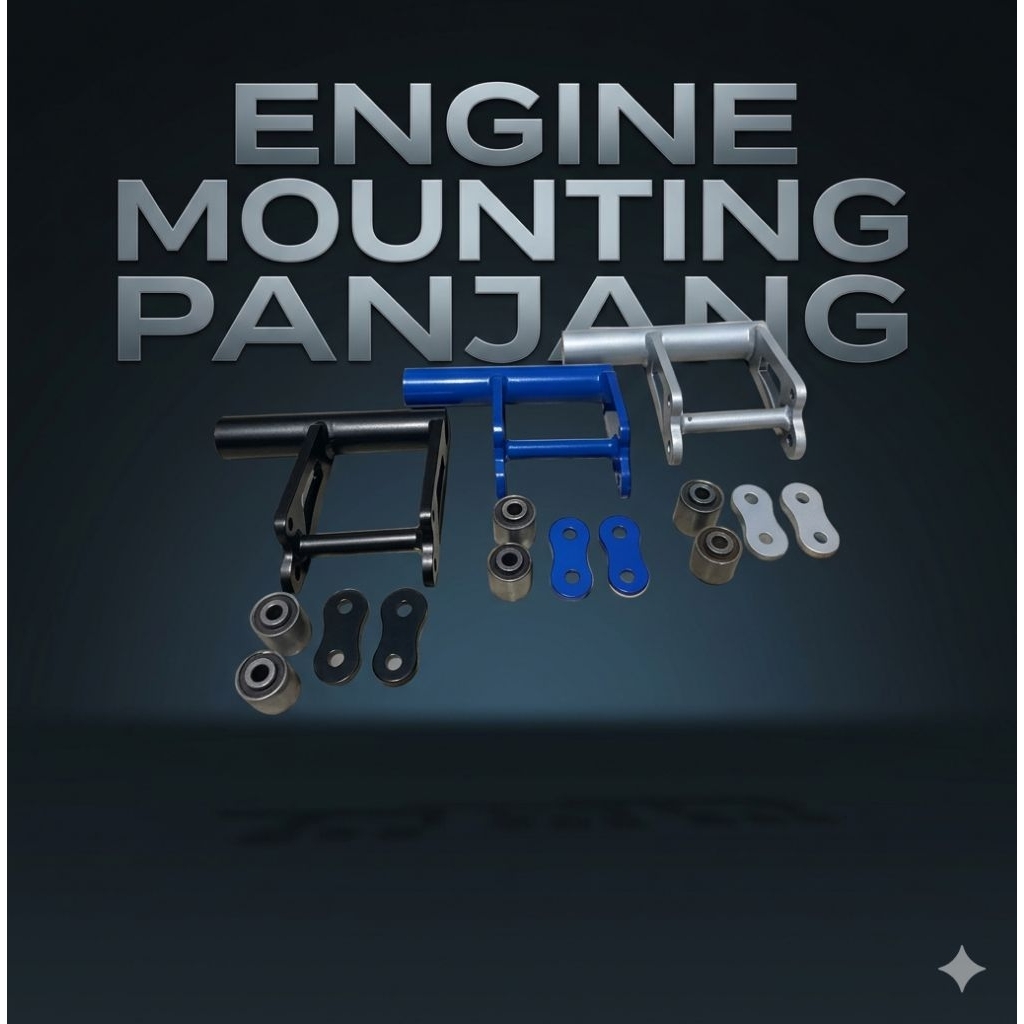 0Engine Mounting Panjang Custom Mio J - X-Ride 115 - Fino 115 - Mio GT - Soul GT - Mounting Custom M