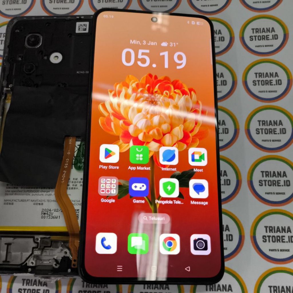 Lcd fullset frame Oppo reno 11F 5G Amoled original cabutan