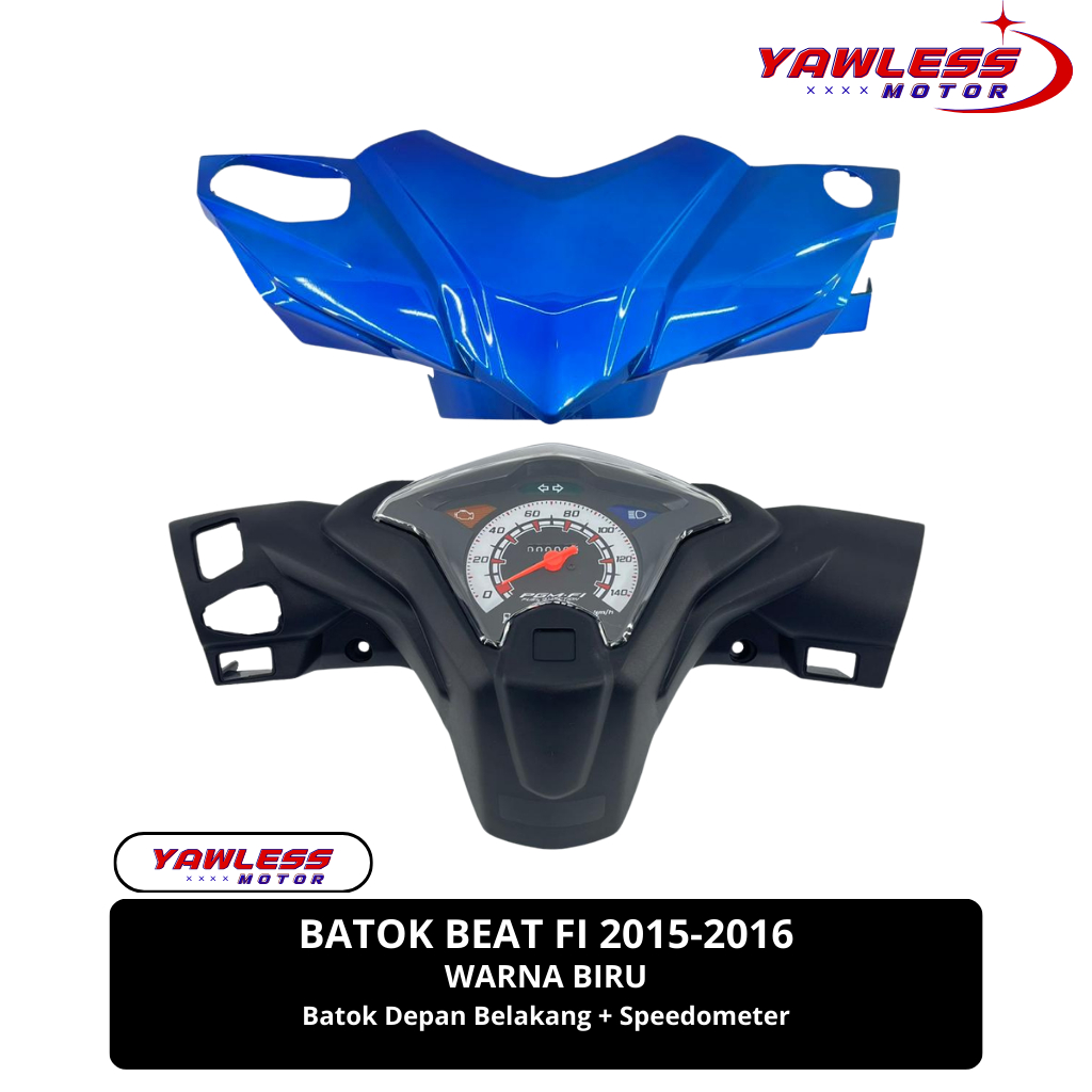 Batok Beat Fi 2015 - 2016 Depan Belakang warna Biru/ batok beat fi starter Halus