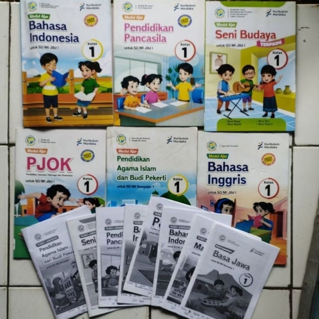 LKS KELAS 1 SD/MI SEMESTER 1 + KUNCI (SEBAGIAN), PUSTAKA PERSADA